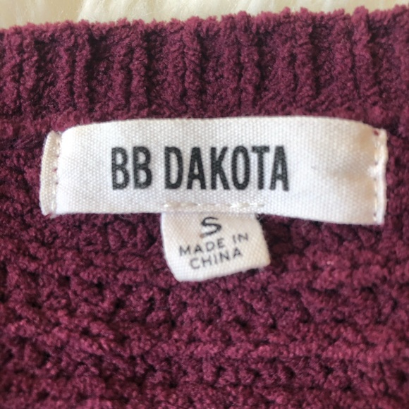 BB Dakota Briegh Plum Purple Knit Sweater - Picture 6 of 7